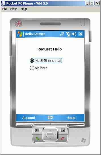 Hello Client Main Form
