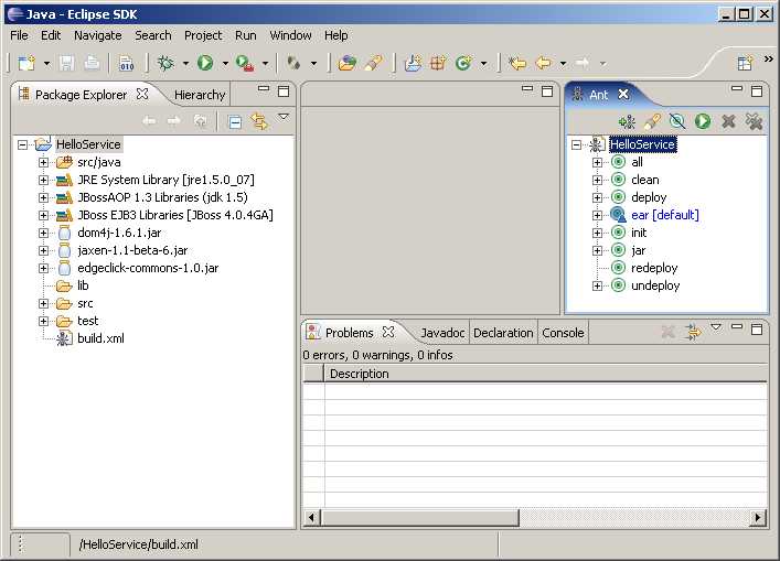 Load Build File in Eclipse Project