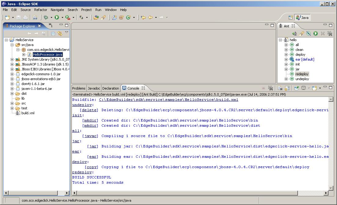 Eclipse Ant Redeploy